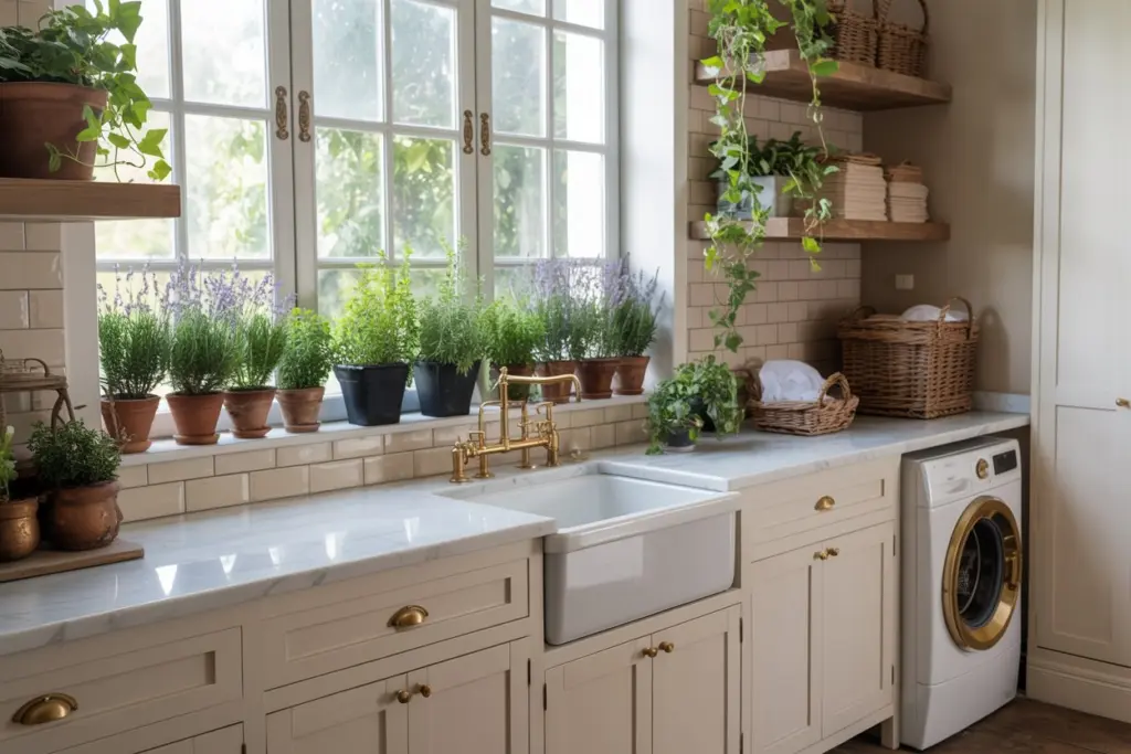 laundry room plants