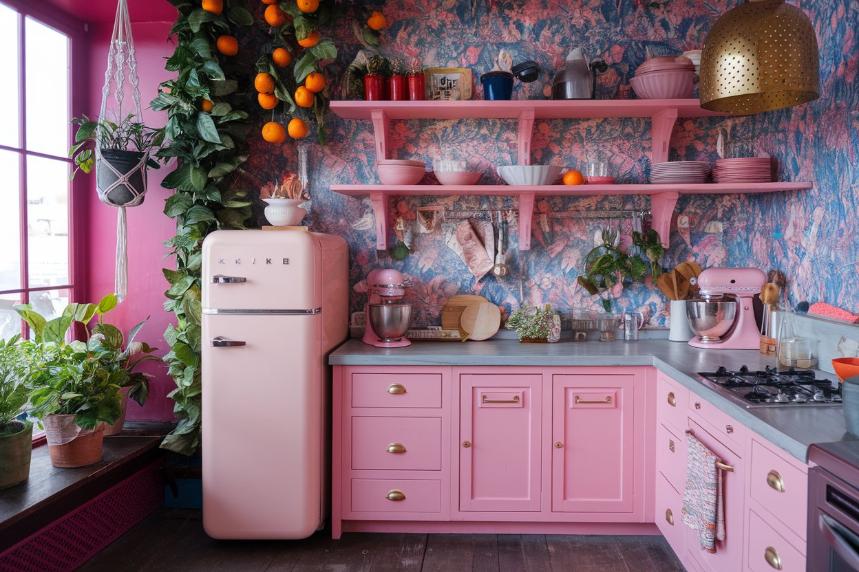 Hanging Plants in kitchen