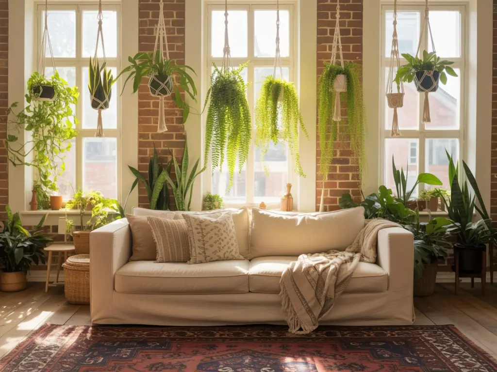 Find out How to create a Chic Boho Living Room? 7 Boho Style Interior Design, bohomain living room