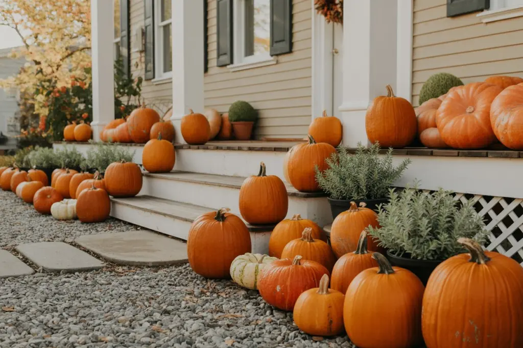 Porch Pumpkins