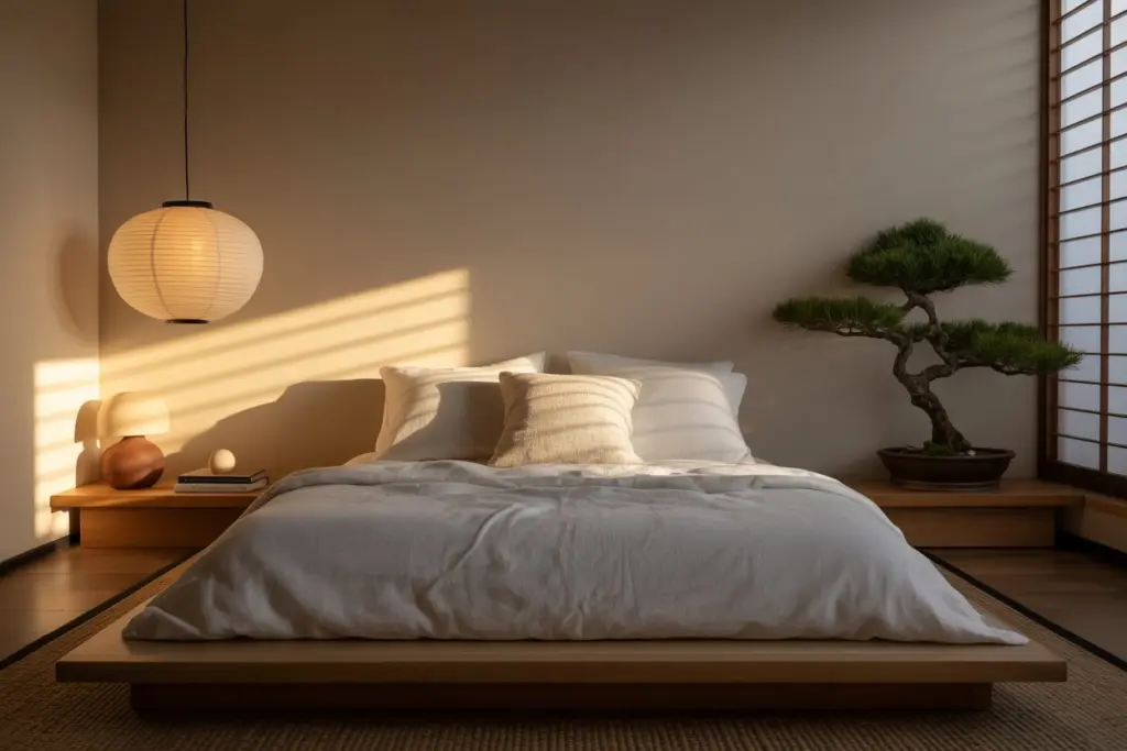 Lighting for your Japandi bedroom
