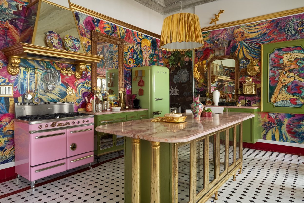 Maximalist kitchens