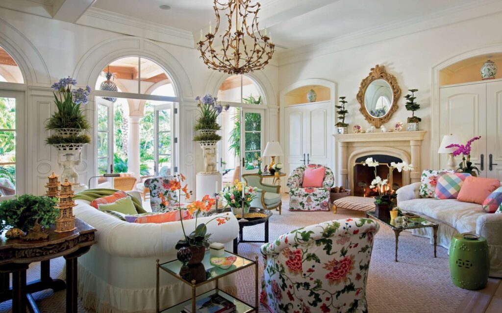  Floral Explosion  in 80s interior design