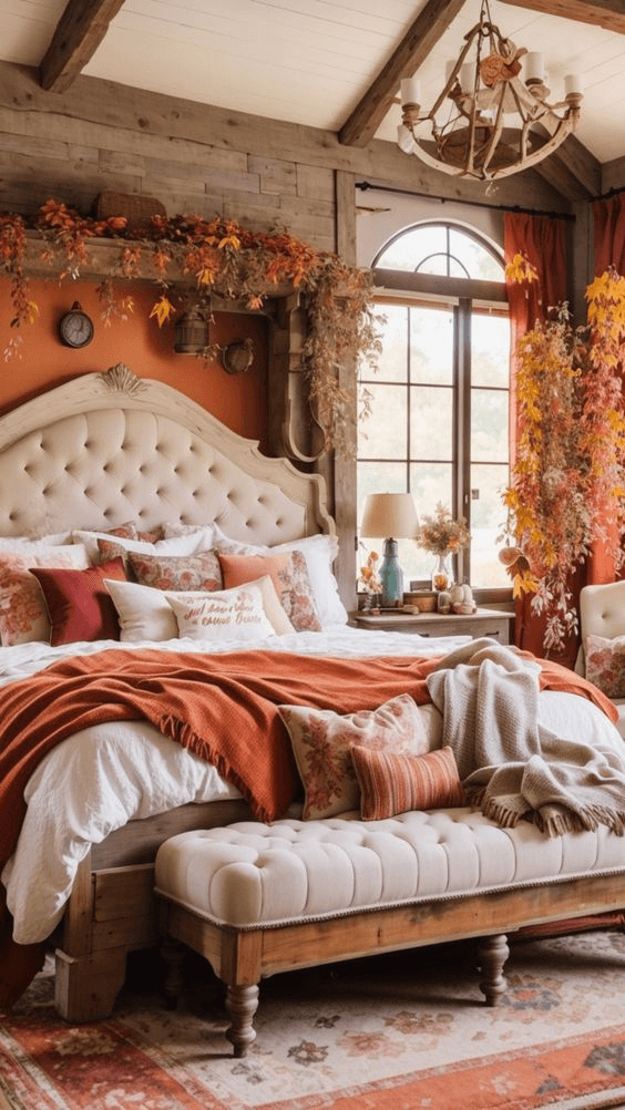Fall Rustic Bedroom