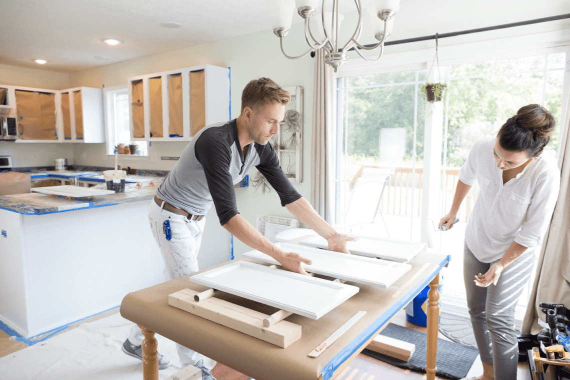 How to painting kitchen cabinets