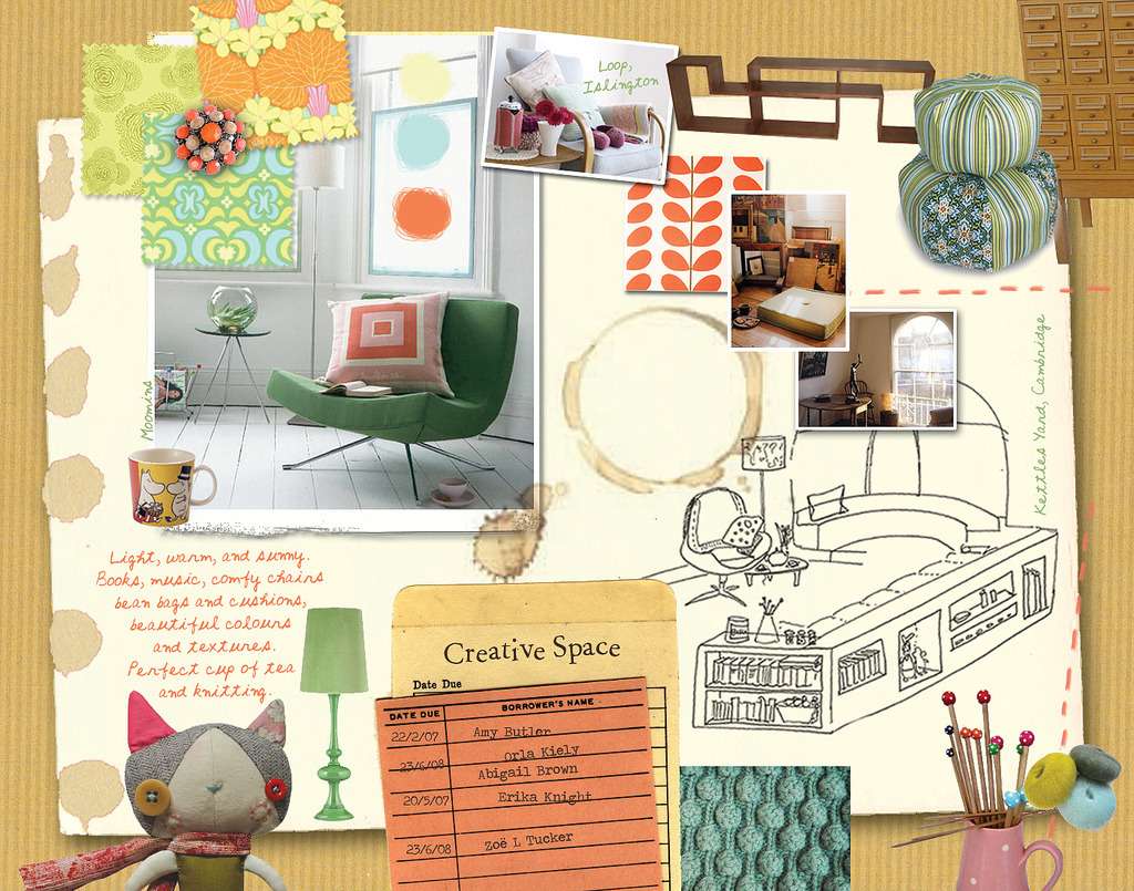 Creating Mood Boards for home color palette