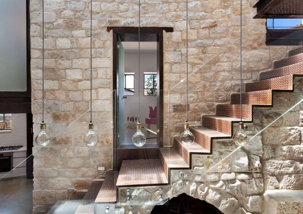 Update your staircase with Natural Stone Accents