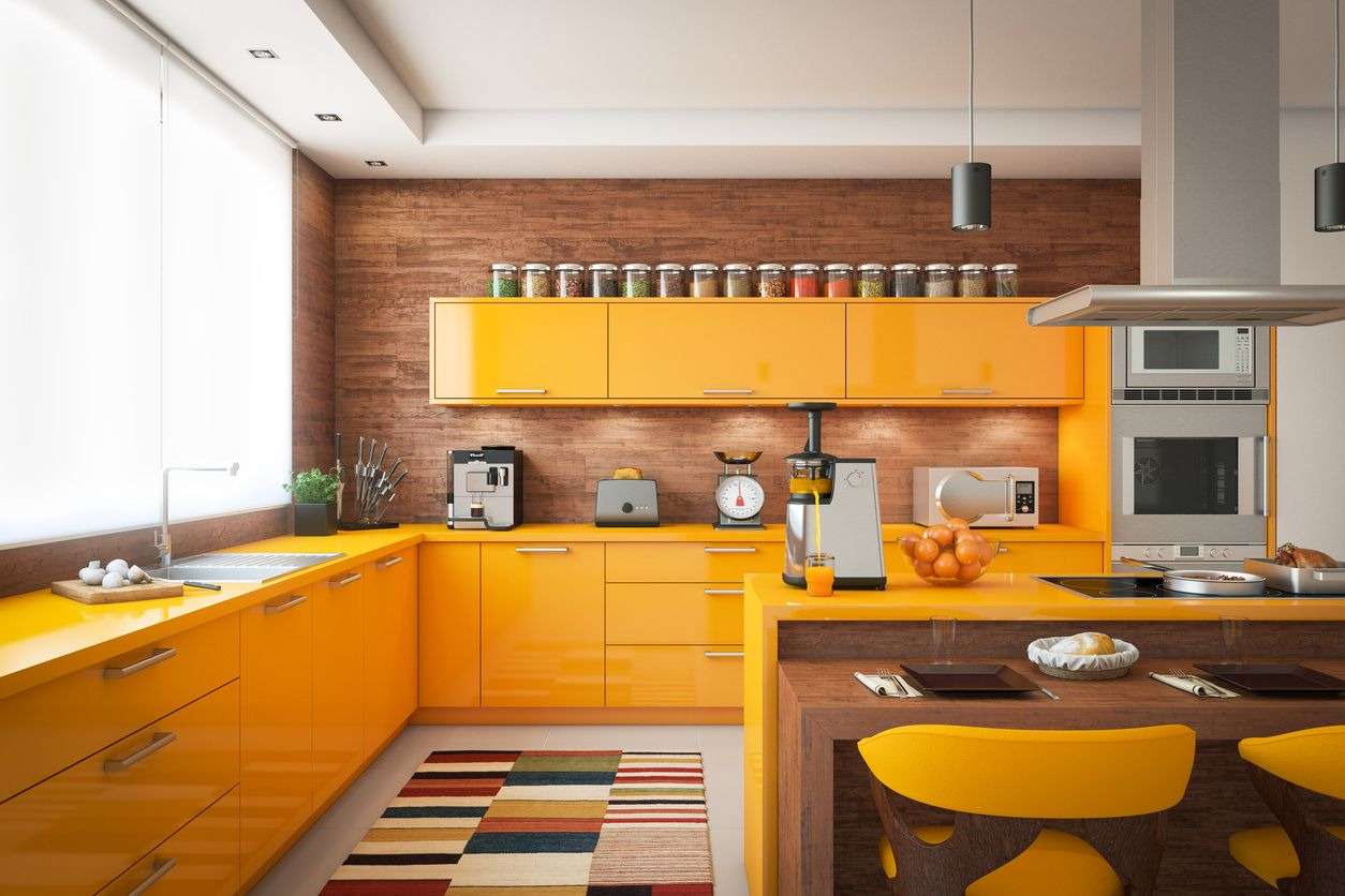 bold colors for your kitchen colour combination