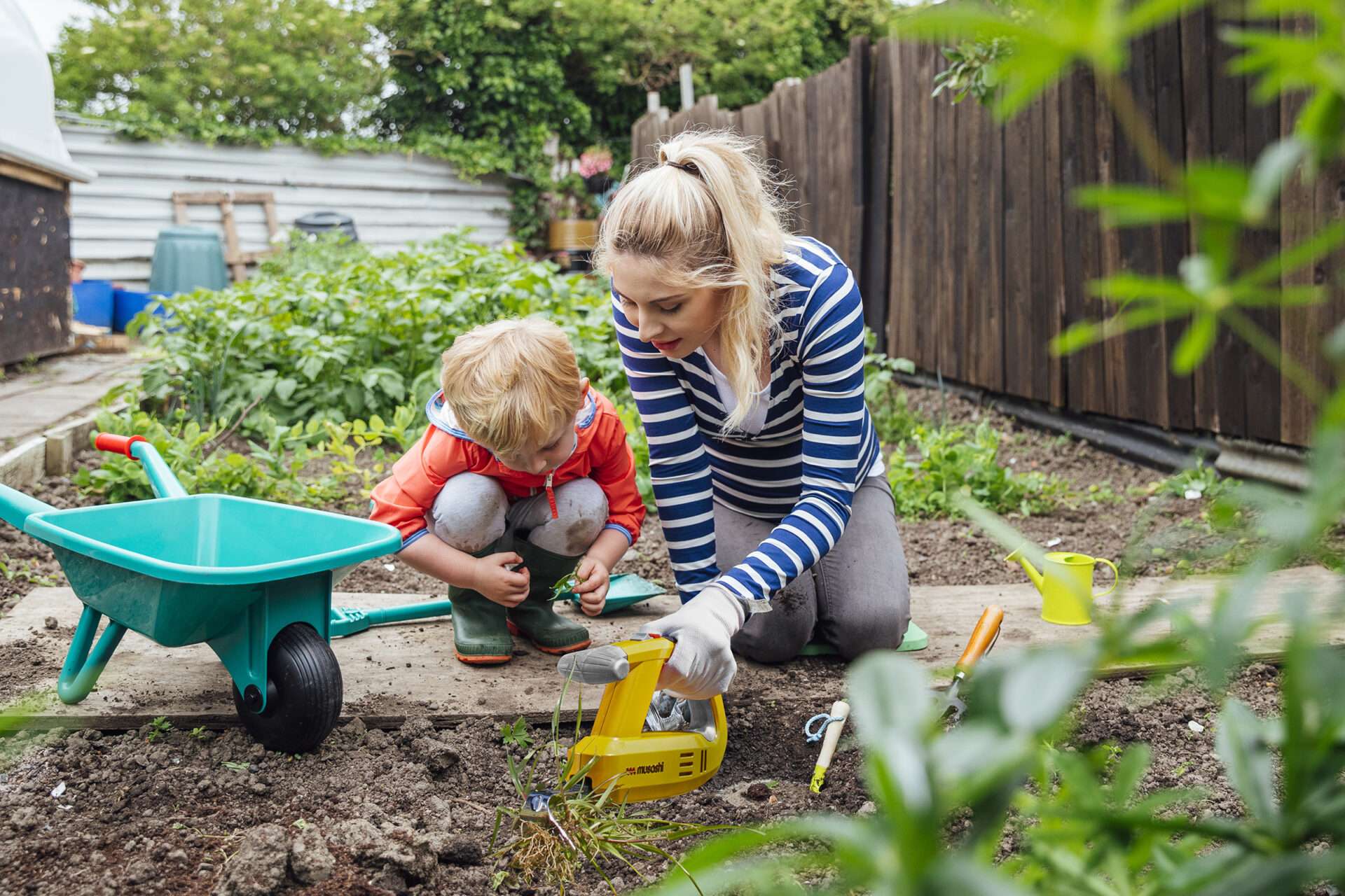 Toddler-Sized Garden Tools for outdoor spaces for toddlers