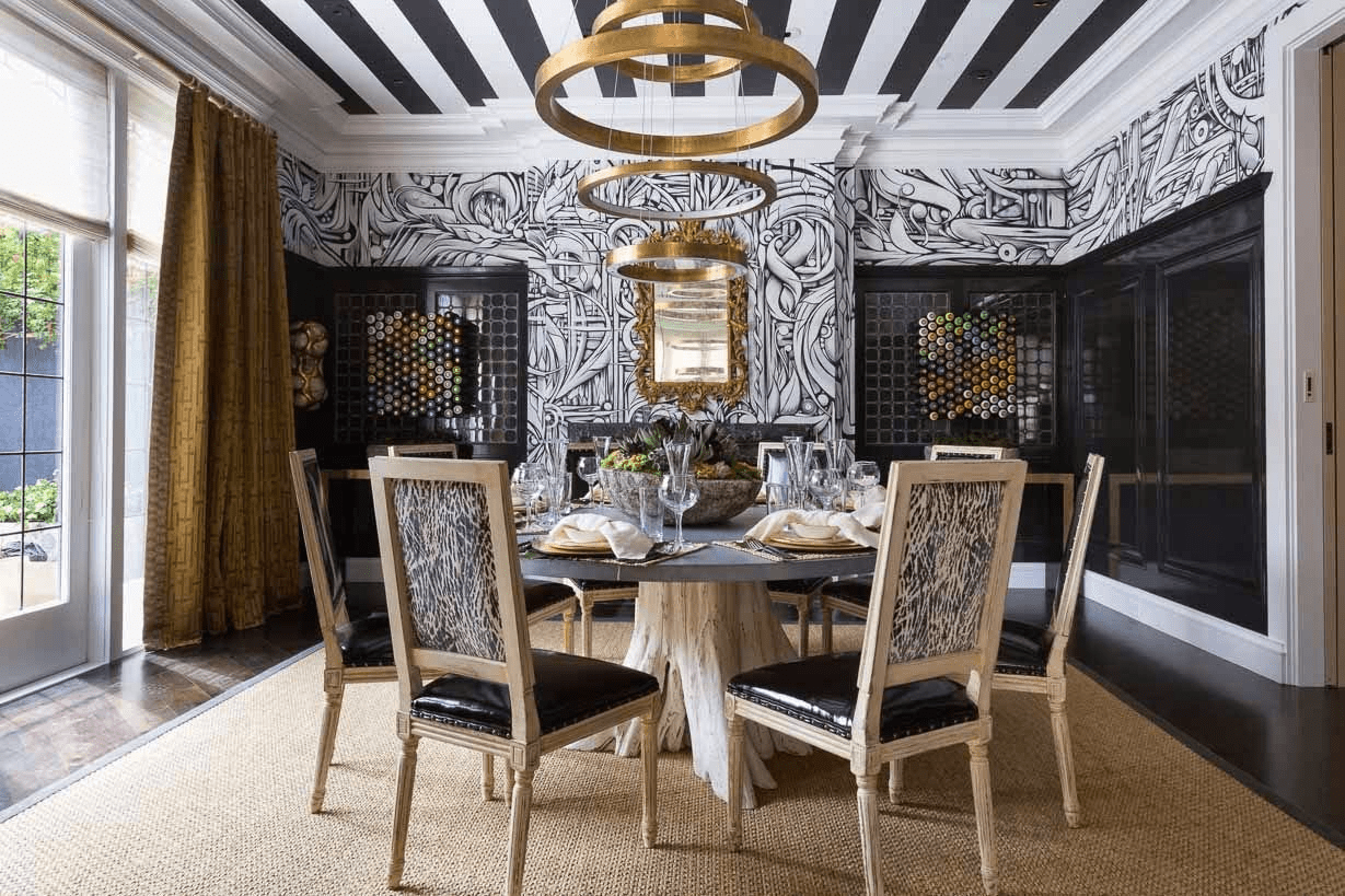 Art Deco Style Dining Room ,Art deco Style Interior, 20's art deco