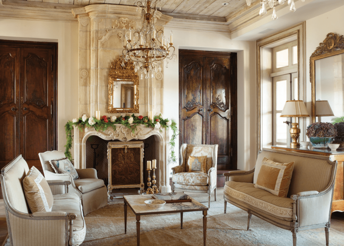 French living rooms, Country living room design