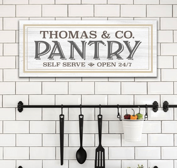 Personalized Pantry Sign