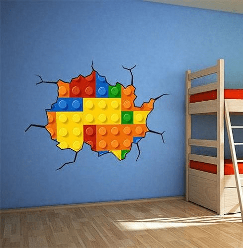 Lego Wall Decals, ikea Lego room