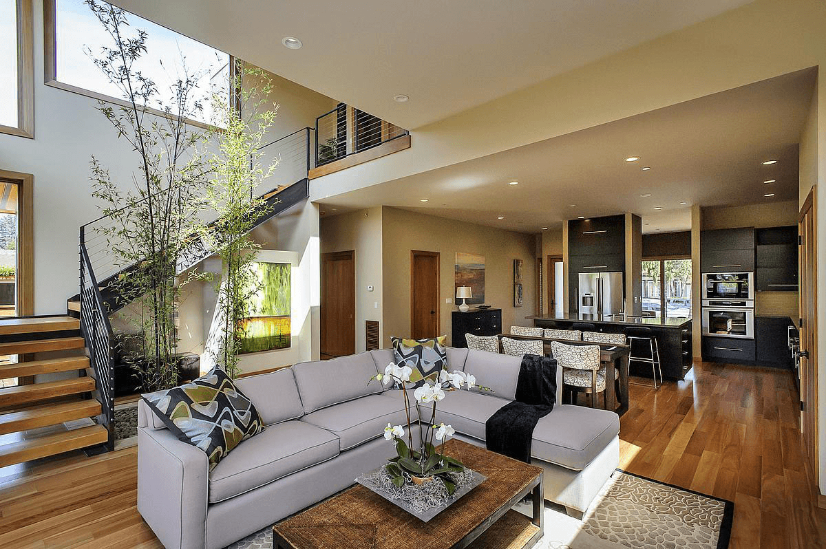 Natural Elements for Townhouse Interior Design.