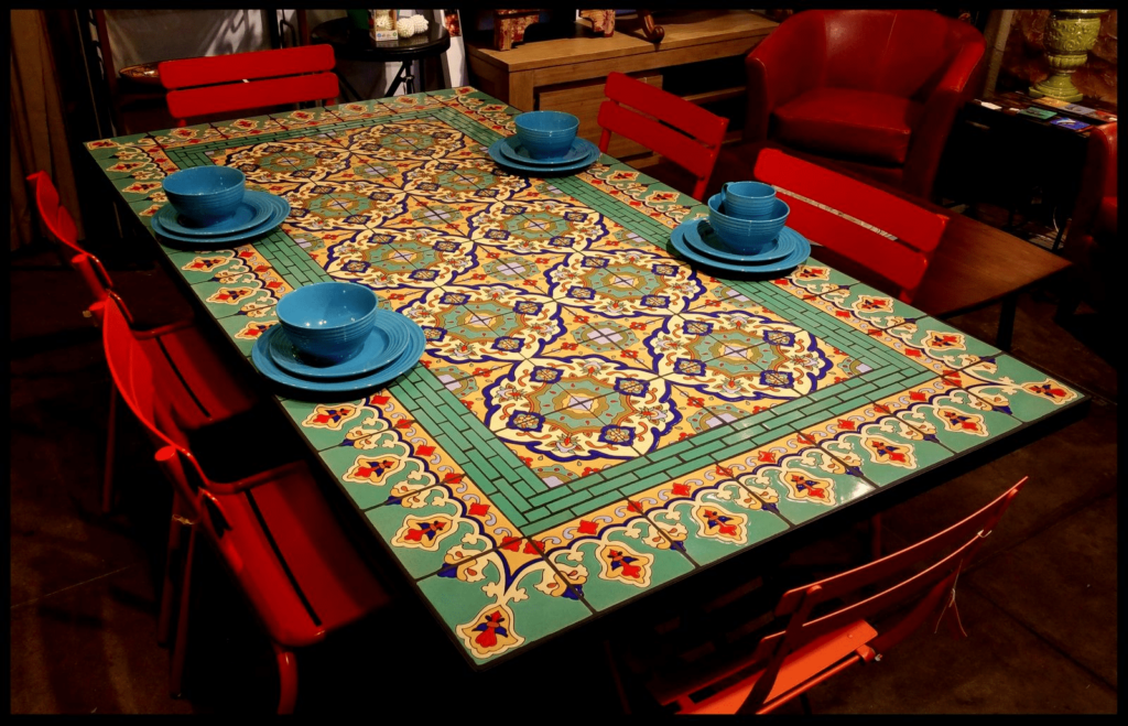 DIY Maximalist Projects: Broken China Mosaic Tabletop