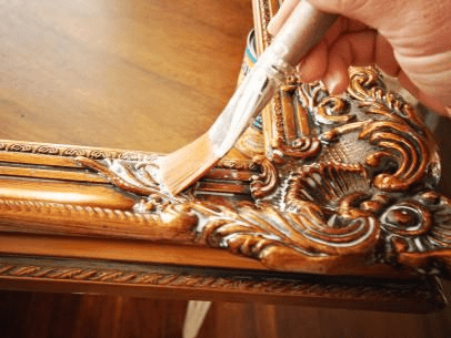 DIY Gold Gilded Frame