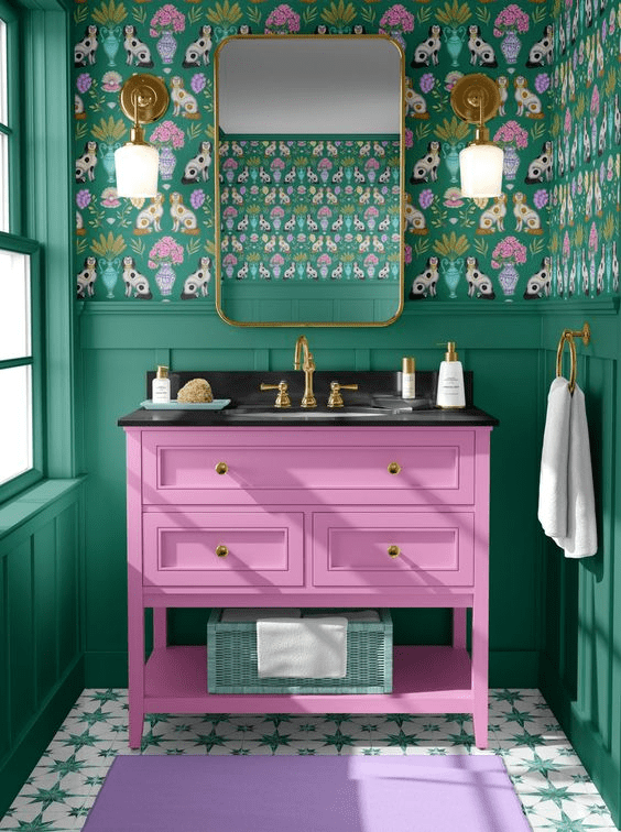 DIY Maximalist Projects: Quirky Bathroom Revamp