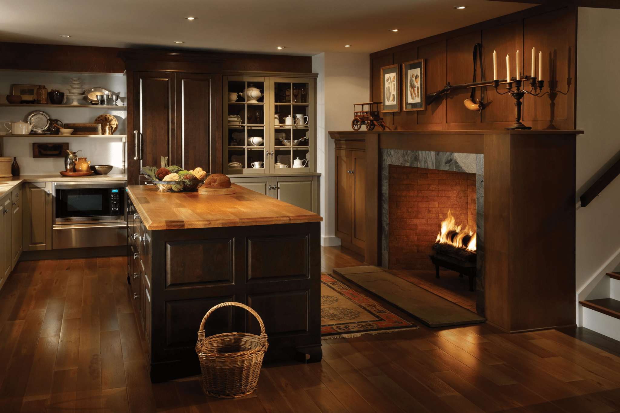 Kitchen Fireplace|
Kitchen Appliances, Colonial Kitchen,