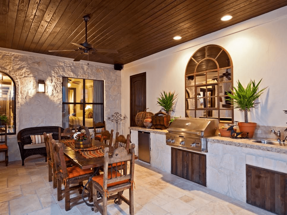 Spanish Style Kitchen| Outdoor Kitchen Design