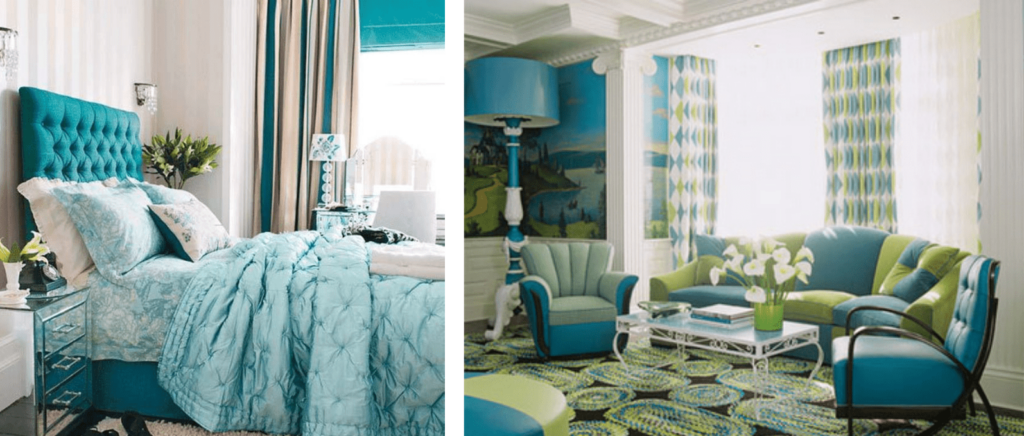 Green Blue Traditional| Blues and Greens Interior Design