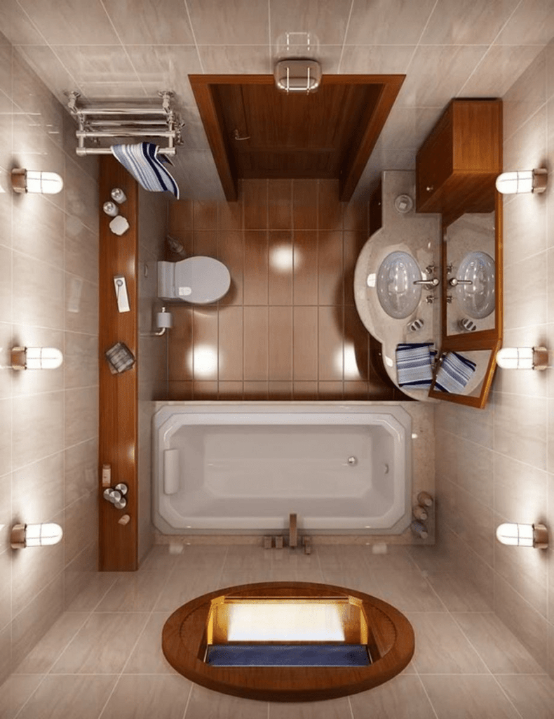 25 Cute Decorating Ideas for Small Apartments: How to Maximize your Space 21 Tiny apartment Bathroom Ideas