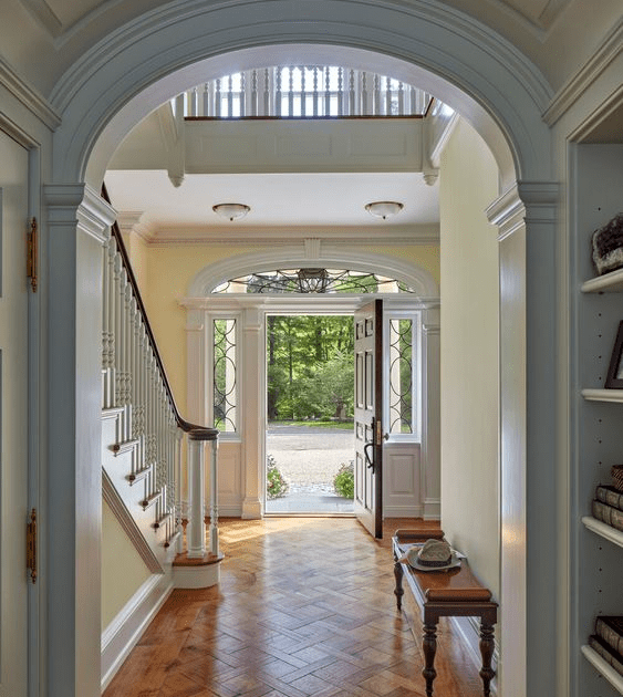 Regal Blues Georgian Colonial Interior