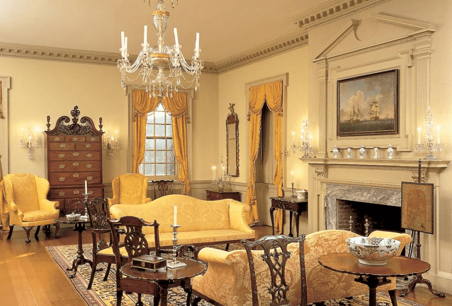  Warm Yellows Georgian Colonial Interior