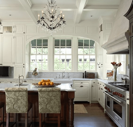 Neoclassical Whites Georgian Colonial Interior