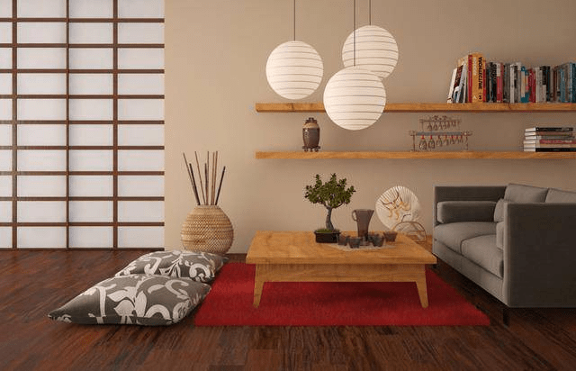 Japanese living room decor
