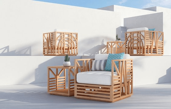 bauhaus design in Outdoor Spaces
