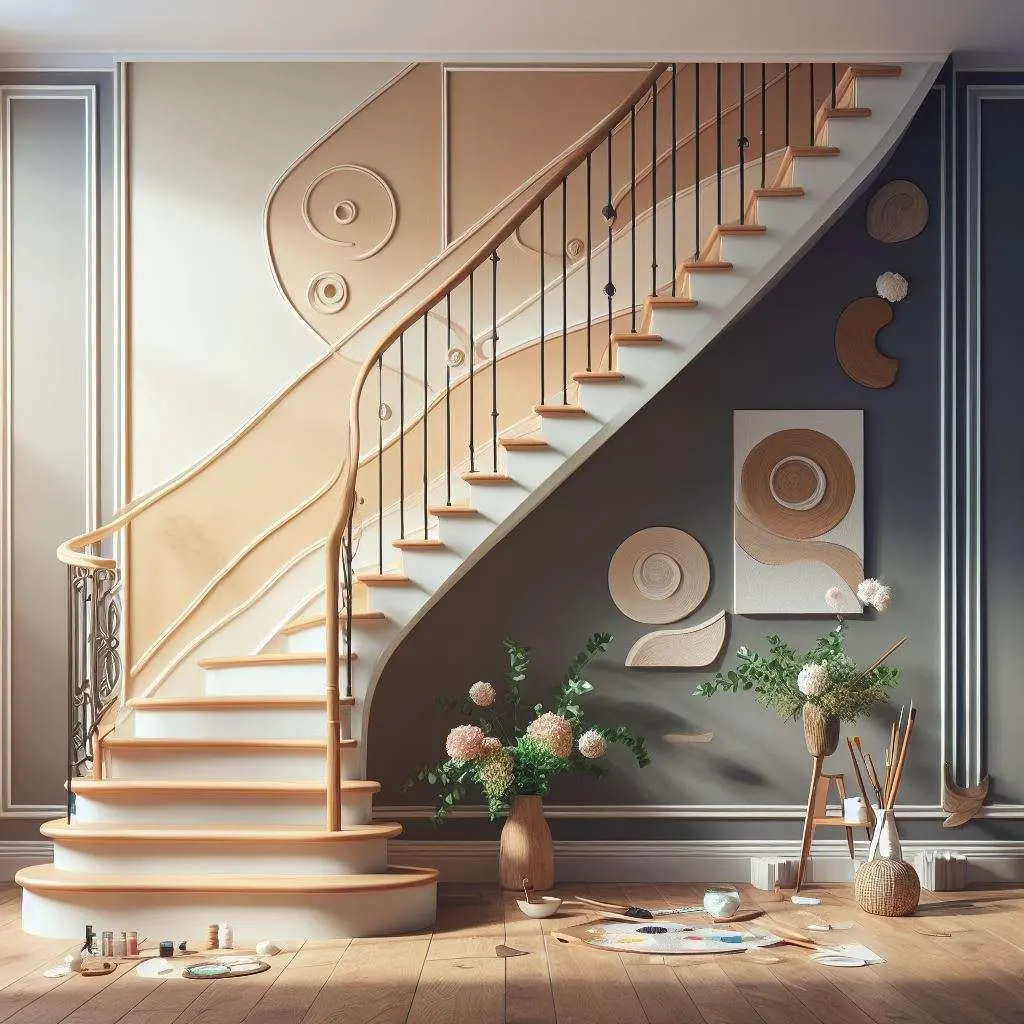 Amazing staircase wall decoration: the best ideas 9 stair wall decor