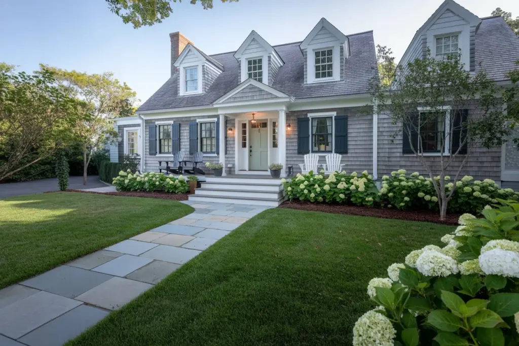 Cape Cod Interior Design: How To embodies a charming, coastal style 2 Classic Cape Cod house exterior