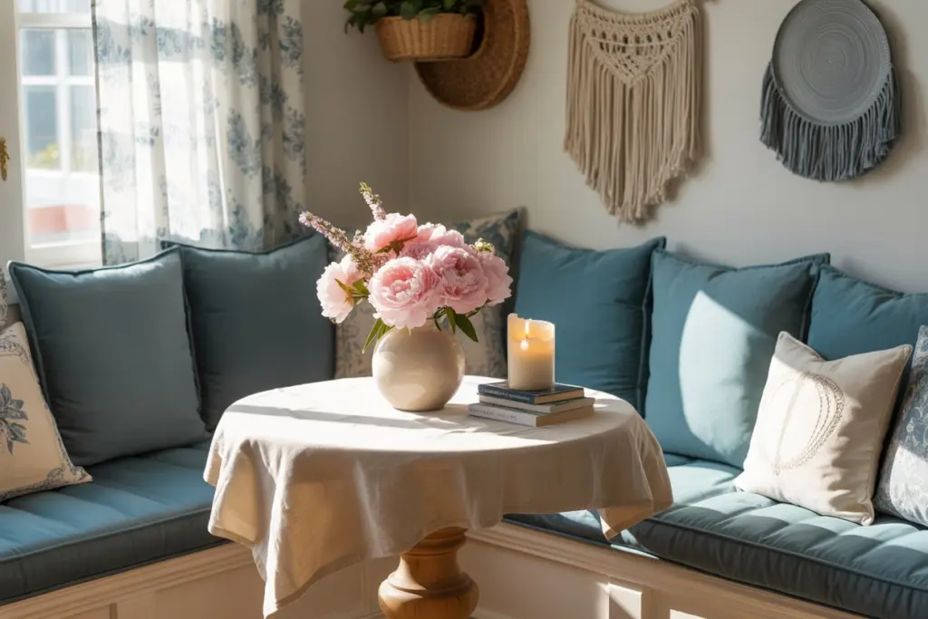 Cozy Boho Breakfast Nook 