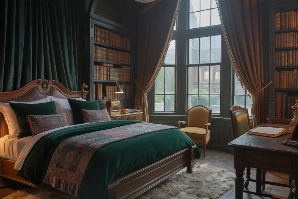 moody, atmospheric bedroom