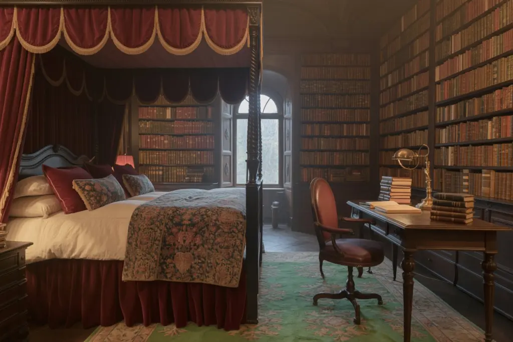 room decor dark academia