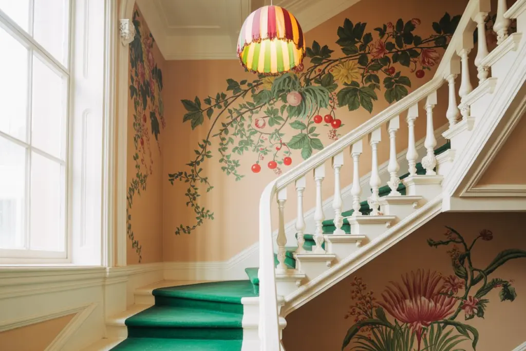 stair wall decor