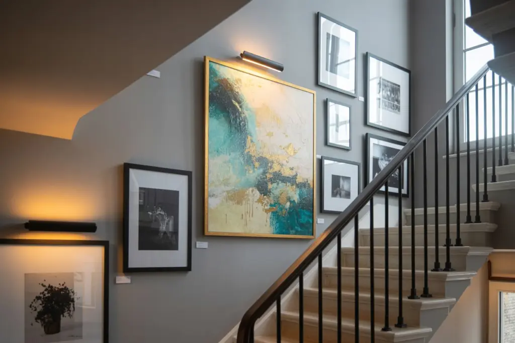 Wall Decor on Staircases 