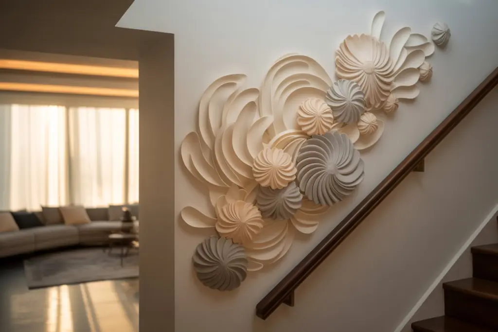 staircase 3D wall art decor