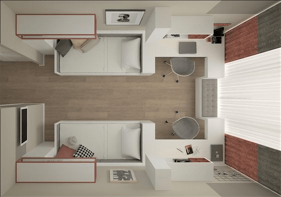 shared teen boys room