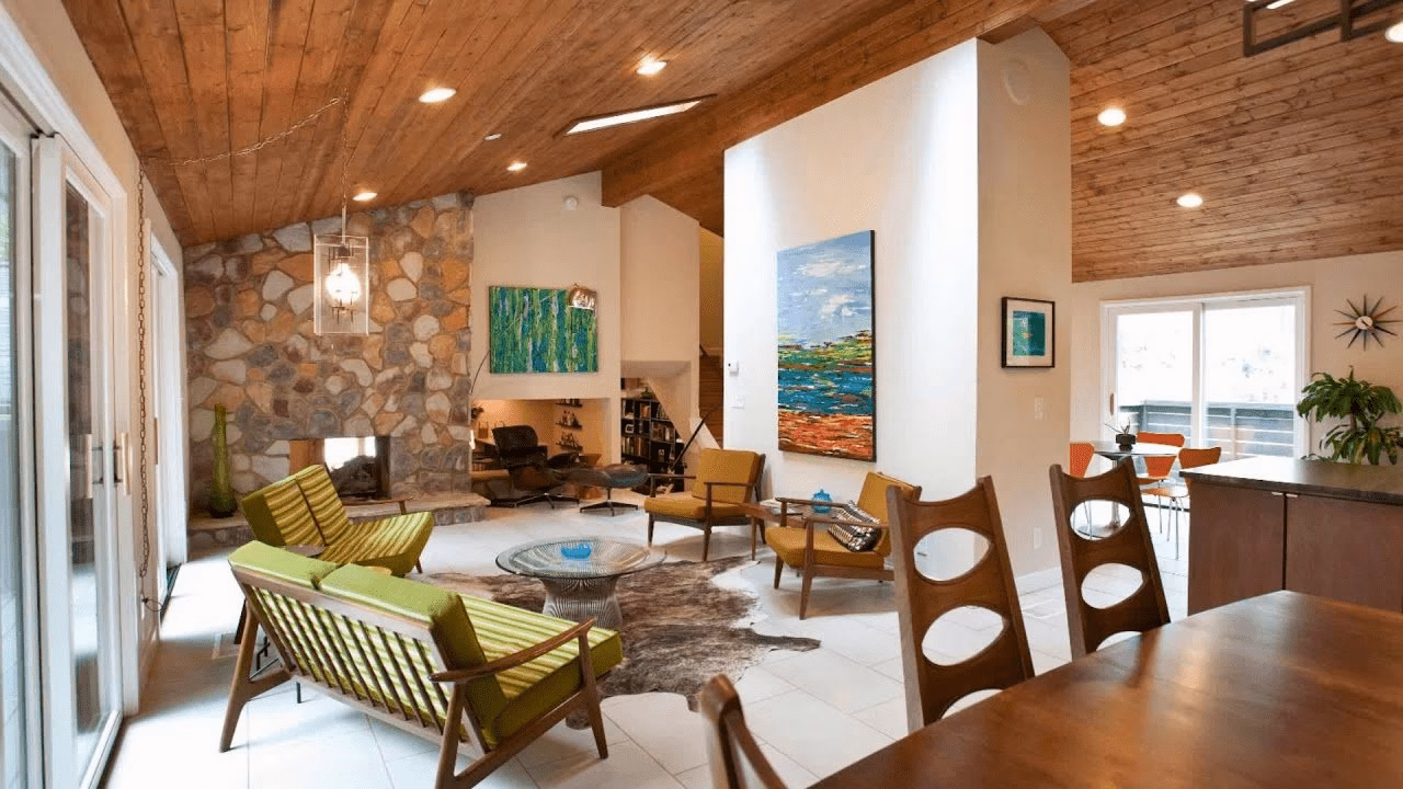 Mid Century Modern Ranch Interior| mid century modern