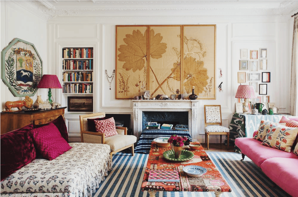 Scale in Eclectic and Bohemian Decor|  examples of scale in interior design