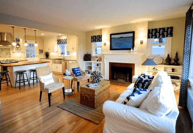 cape cod style interior decorating