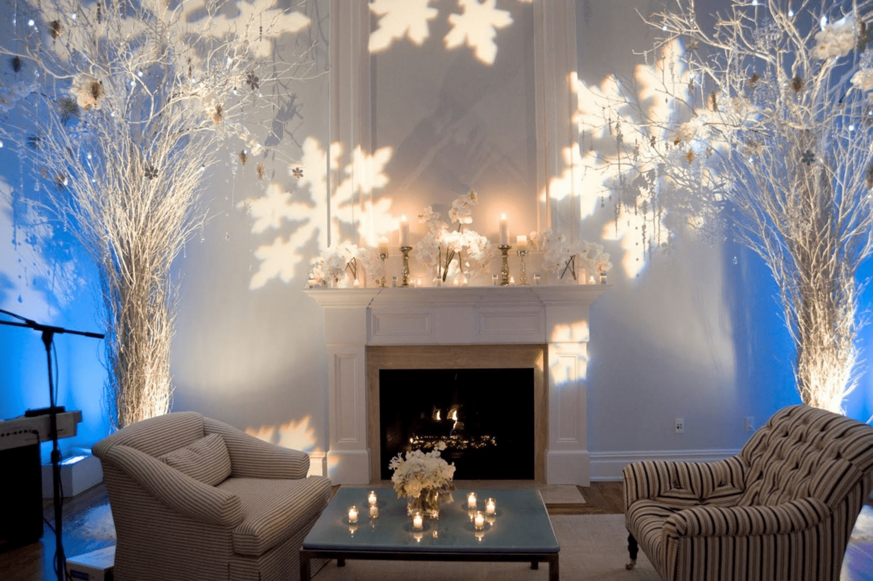 Winter Wonderland decorations| fireplace decoration
