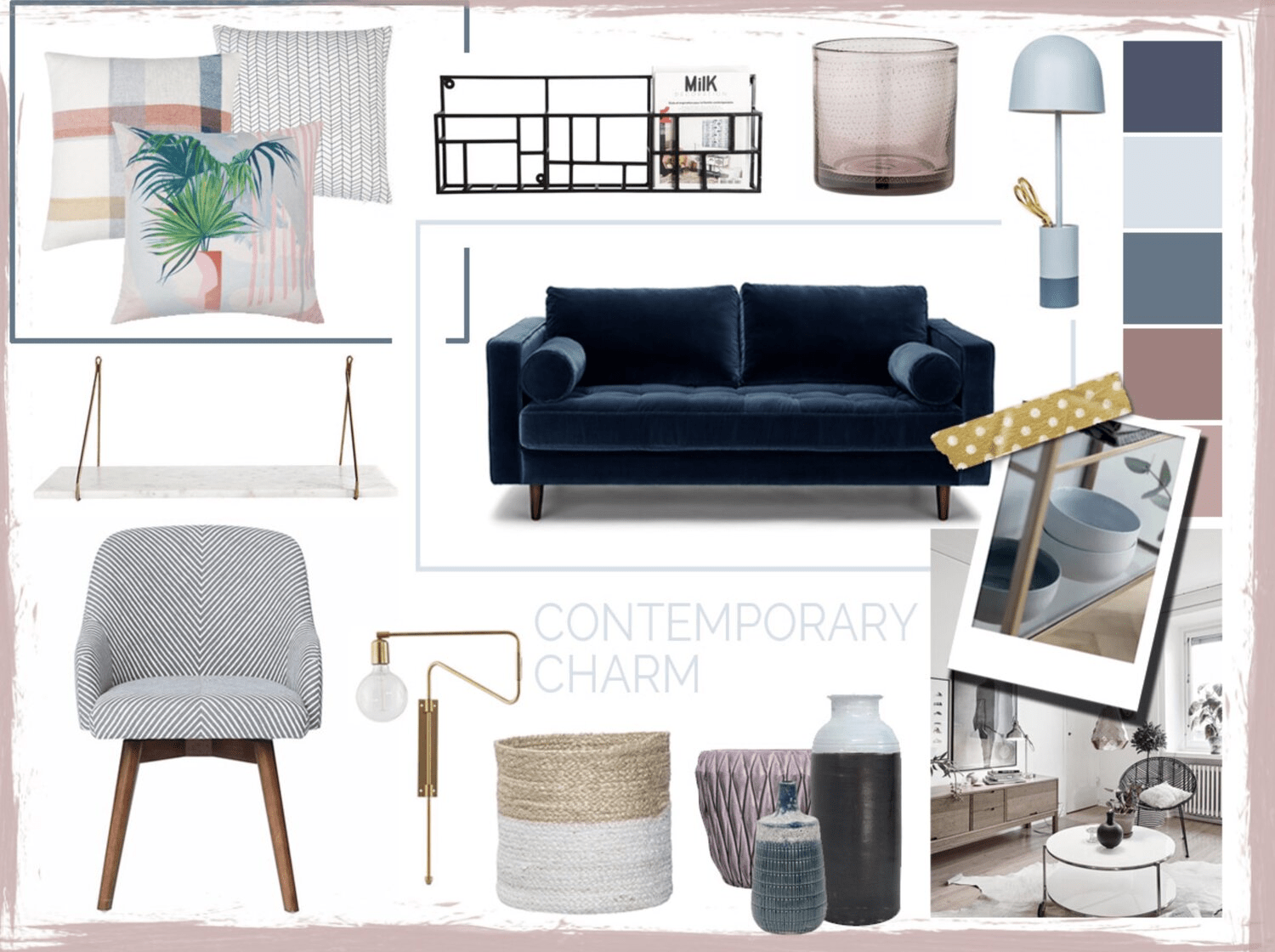 Interior Design mood Board|
Mood Board Design
