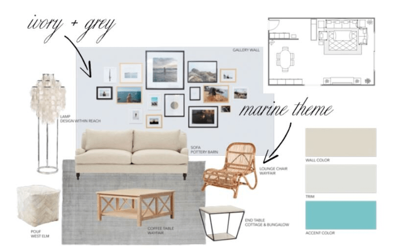 Mood Board Interior Design Template