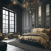 dark academia interior design| Dark Academia Bedroom