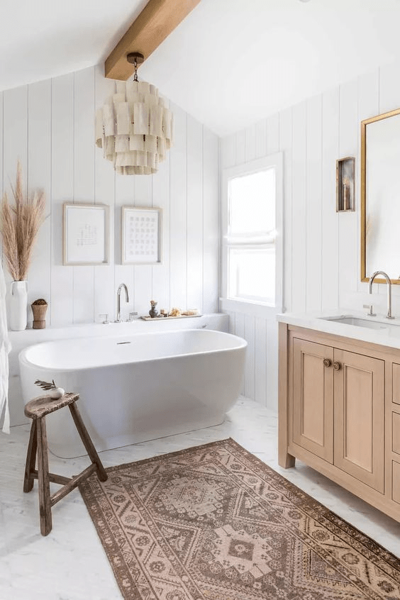 scandinavian farmhouse Bathrooms
