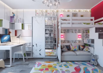 11m2 Bedroom for Gamer Teen and Toddler