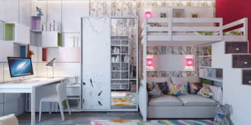 11m2 Bedroom for Gamer Teen and Toddler
