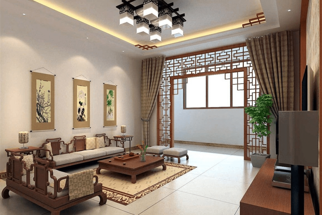 asian style living room